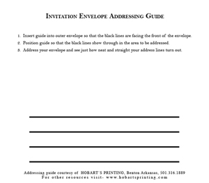 Addressed Envelope Example
