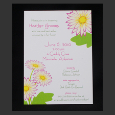 image of invitation - name shower Heather G