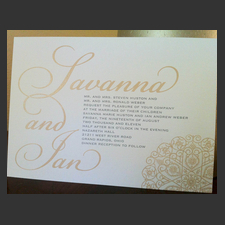 image of invitation - name Savanna H