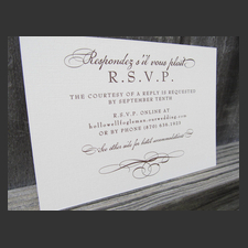 image of invitation - name rsvp Jill H