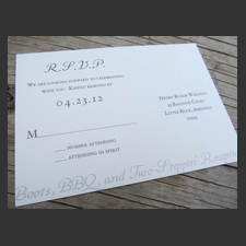 image of invitation - name rsvp Meredith H