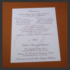 image of invitation - name direction Jenny S
