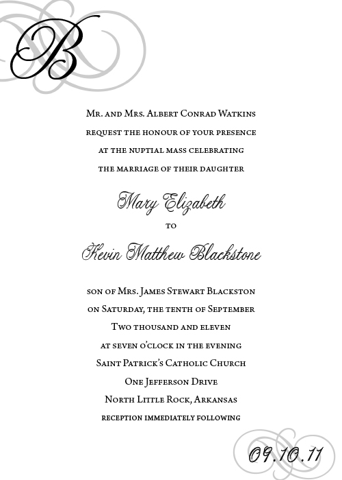 image of watermarked invitation with initial 5