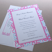 image of L. Frost - wedding invitation