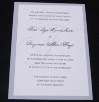 image of Bryant's - wedding invitation