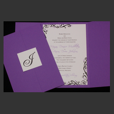 image of invitation - name Megan M