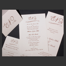 image of invitation - name Madison M